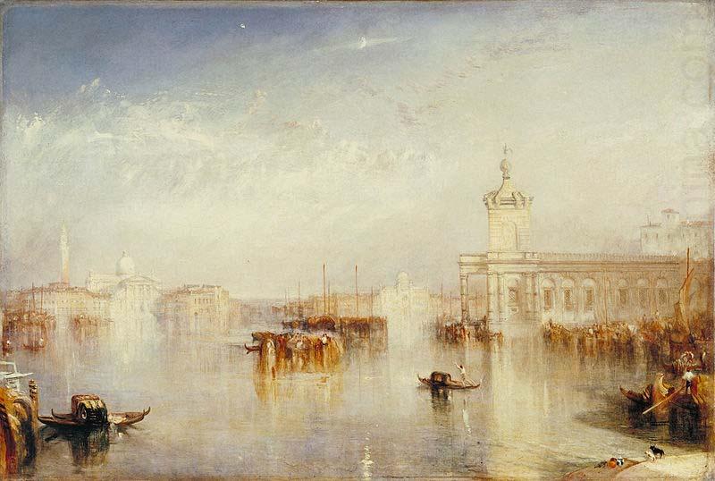Joseph Mallord William Turner The Dogano, San Giorgio, Citella, from the Steps of the Europa oil painting picture